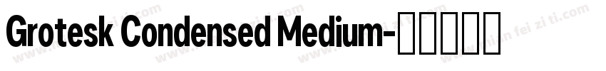 Grotesk Condensed Medium字体转换